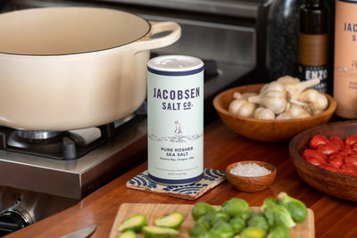 Jacobsen Salt Co. Kosher Sea Salt - Coarse, Perfect for Seasoning, Brining, Baking, and more - 12oz