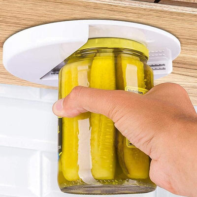 Under-Cabinet Jar Opener (Multiple Lids) - Self-adhesive, Easy Grip